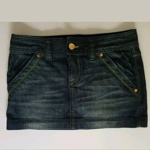 Express Jean Denim Mini Skirt Size 4